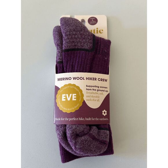 ToughCutie Women's Eve Light Weight Hiker Crew Socks Size L 10-13 - Picture 1 of 5